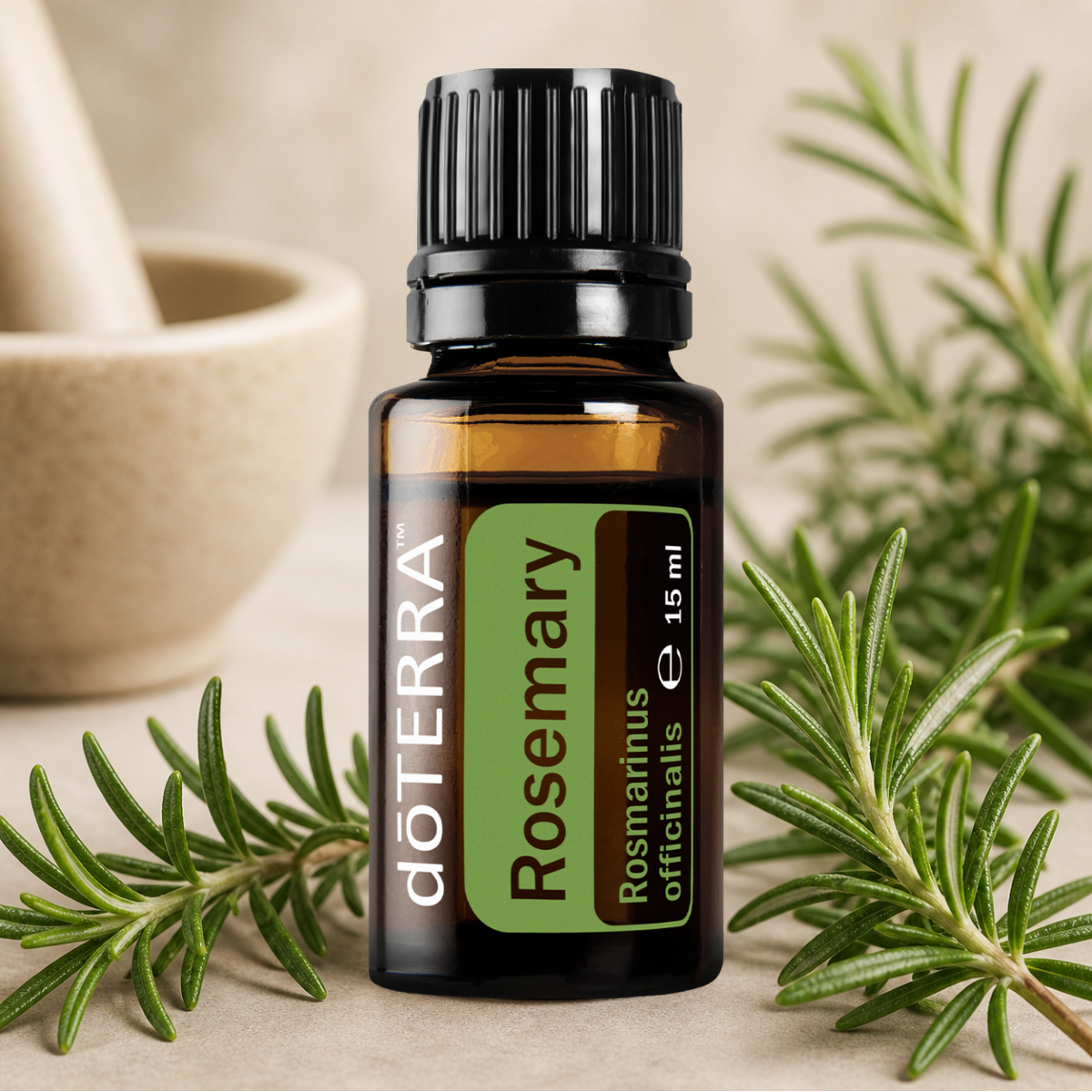 Óleo de Alecrim dōTERRA – Foco, Vigor Capilar e o Segredo da Culinária (15 ml)