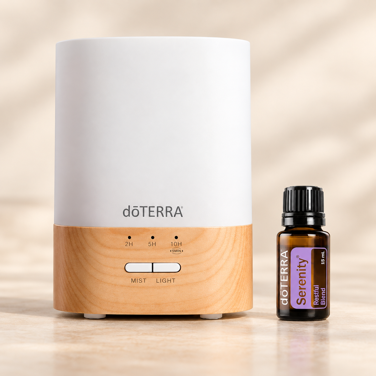 Difusor Ultrassónico Lumo dōTERRA  + Óleo Serenity 15 ml