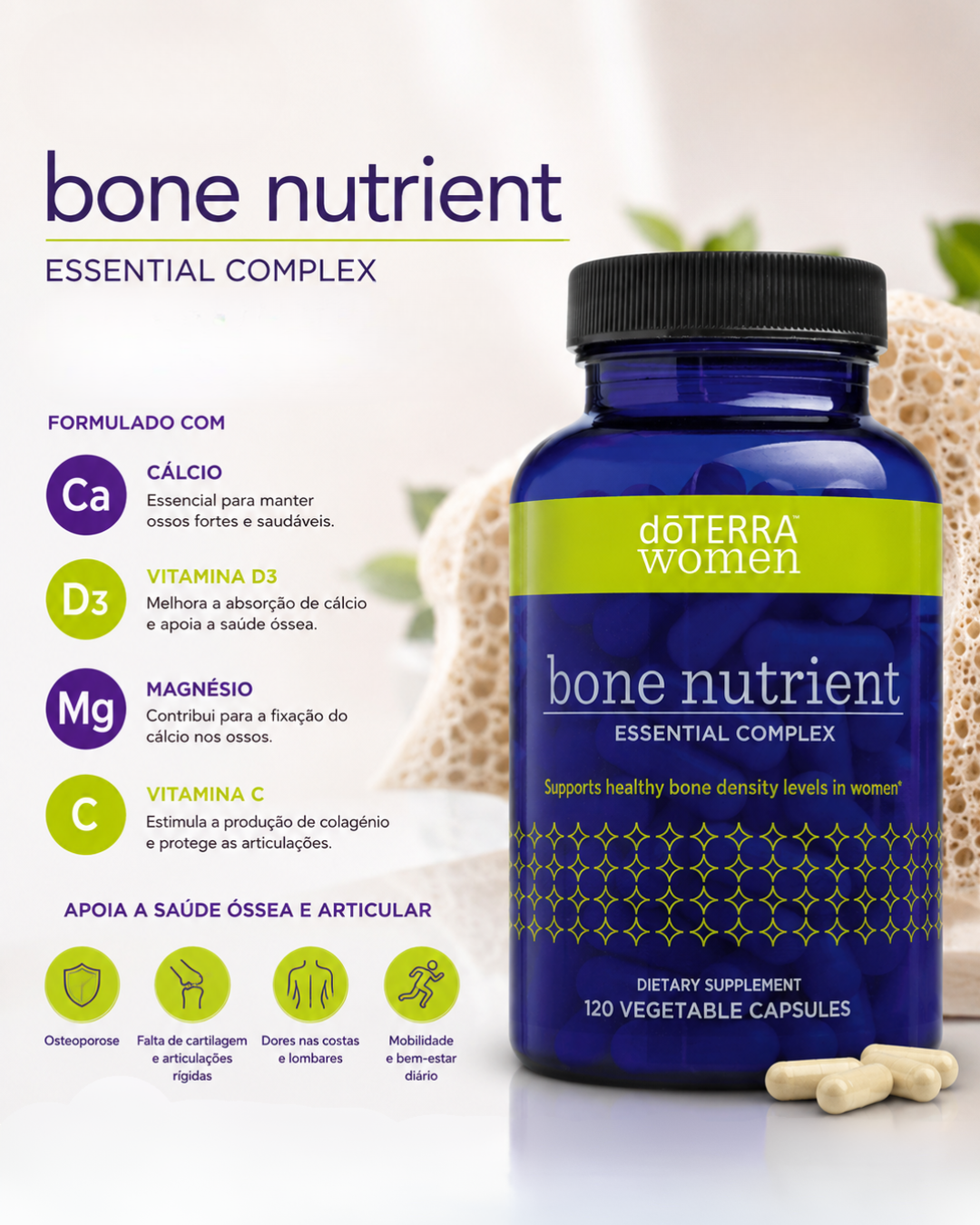 Recuperação e Equilíbrio Ósseo: Mobilidade e Conforto com Bone Nutrient doTERRA
